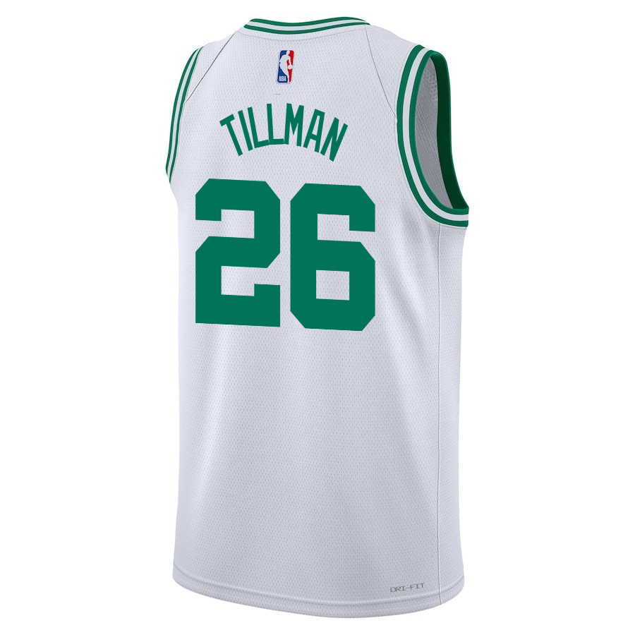 Xavier Tillman 26 Boston Celtics 2024 FINALS CHAMPIONS Swingman Association Editio White NBA Jersey Men's