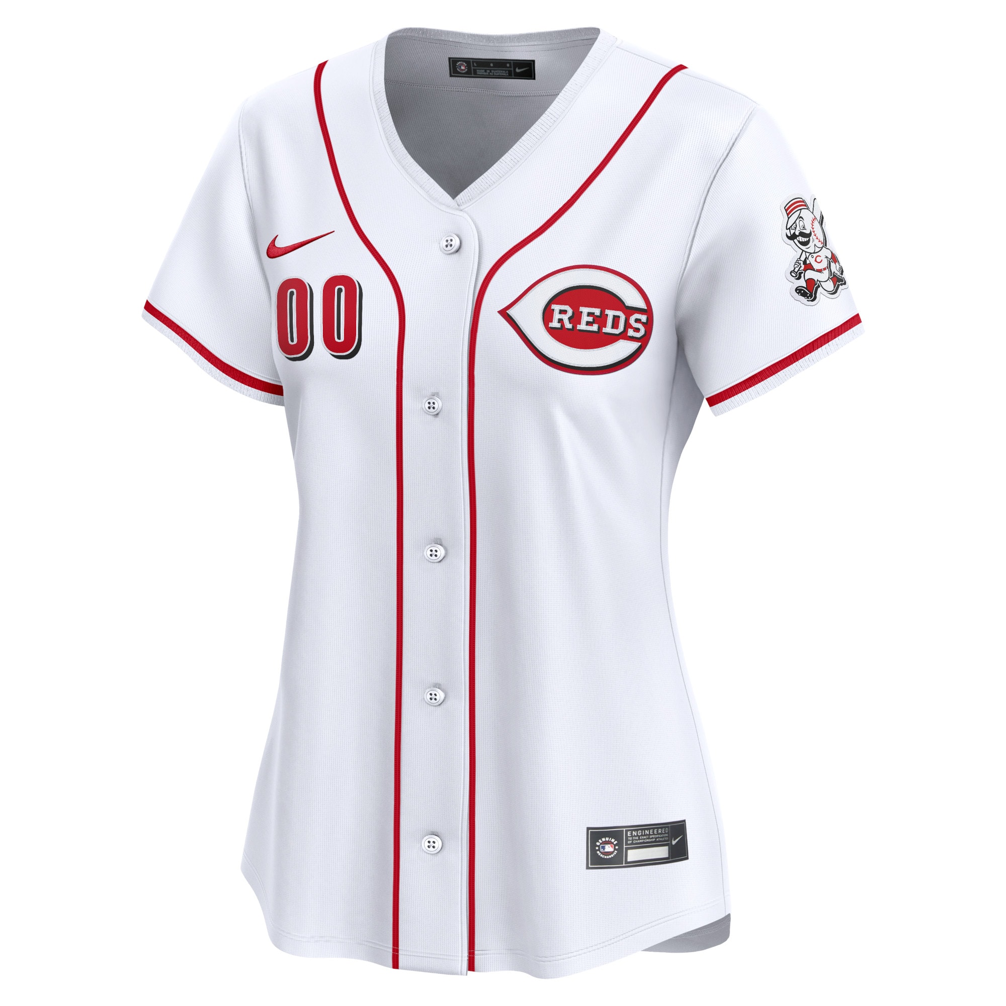 Cincinnati Reds White Home Limited Custom MLB Jersey Women's