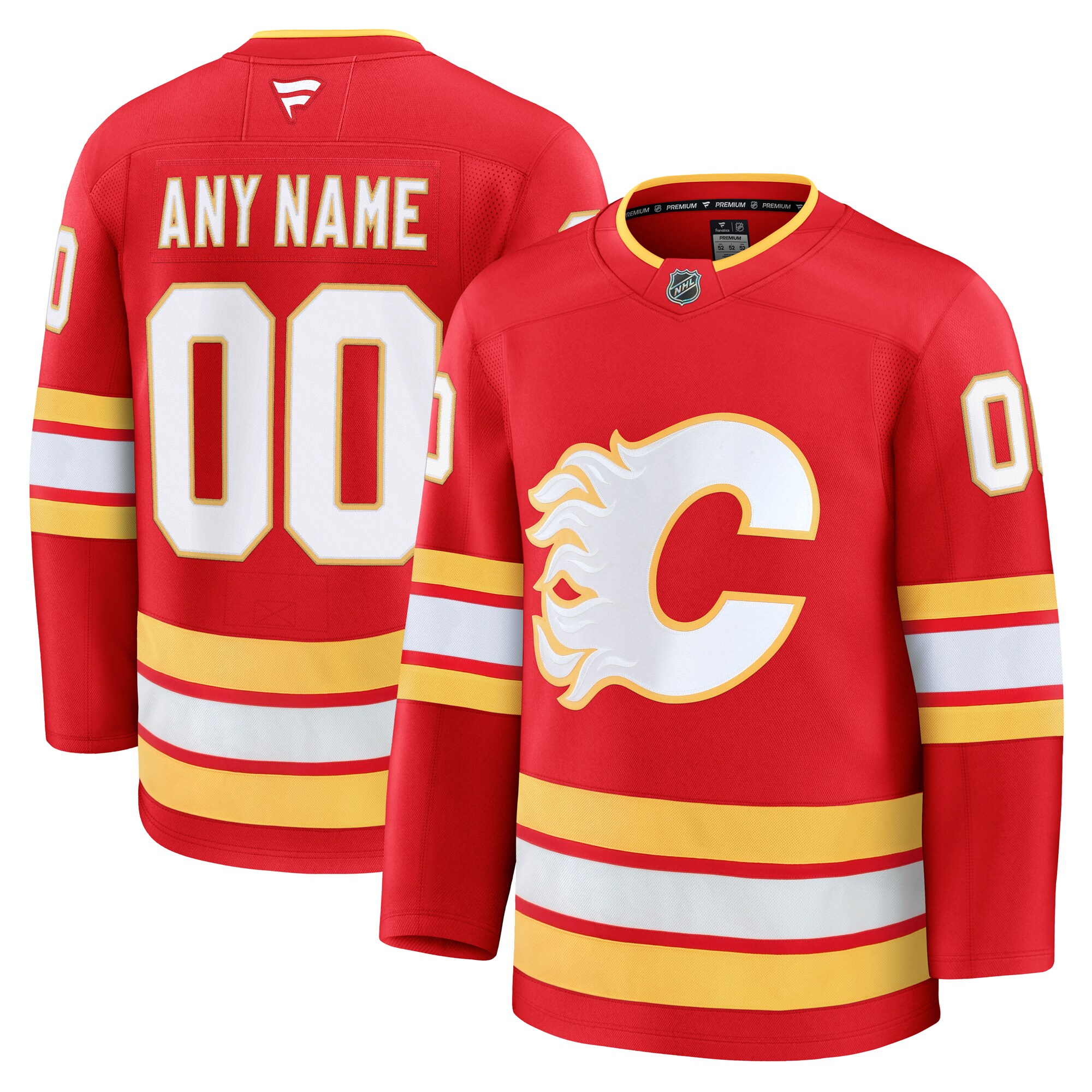 Calgary Flames Red Home Premium Custom NHL Jersey Men's