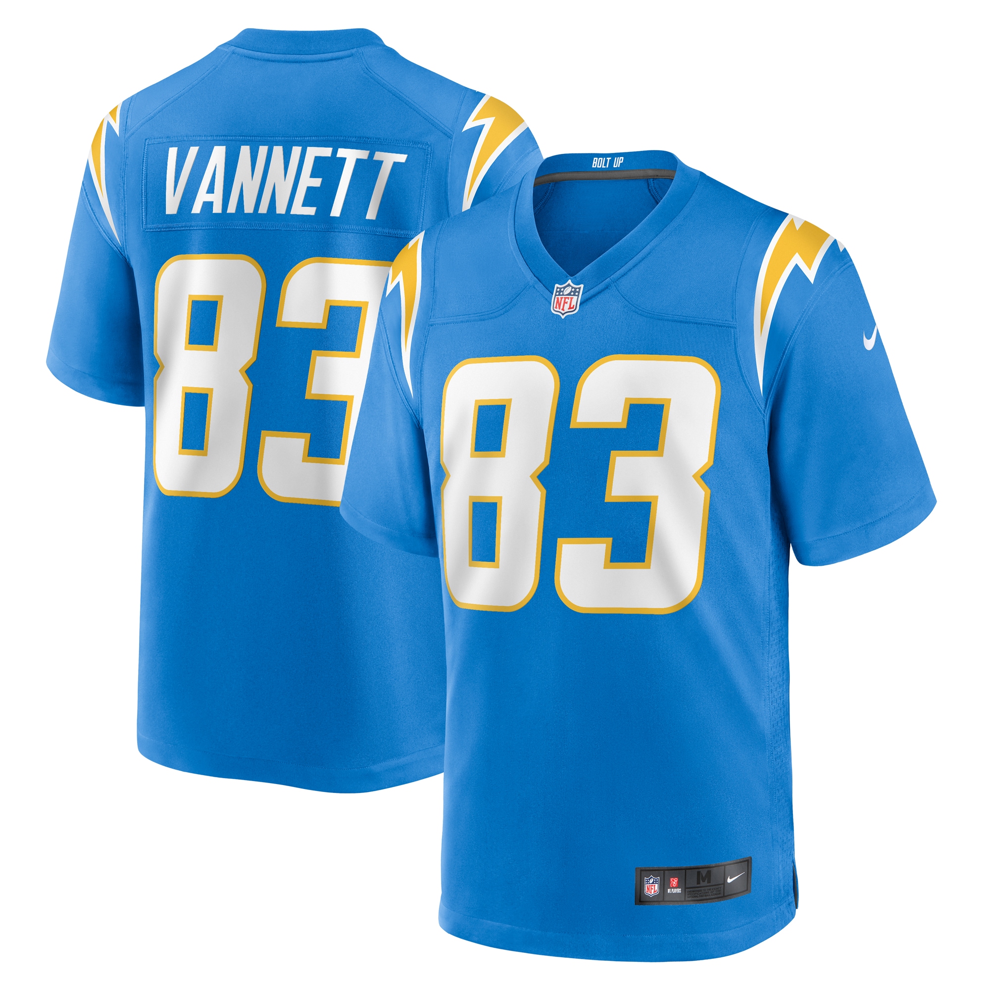 Nick Vannett Los Angeles Chargers Nike Team Game Jersey - Powder Blue