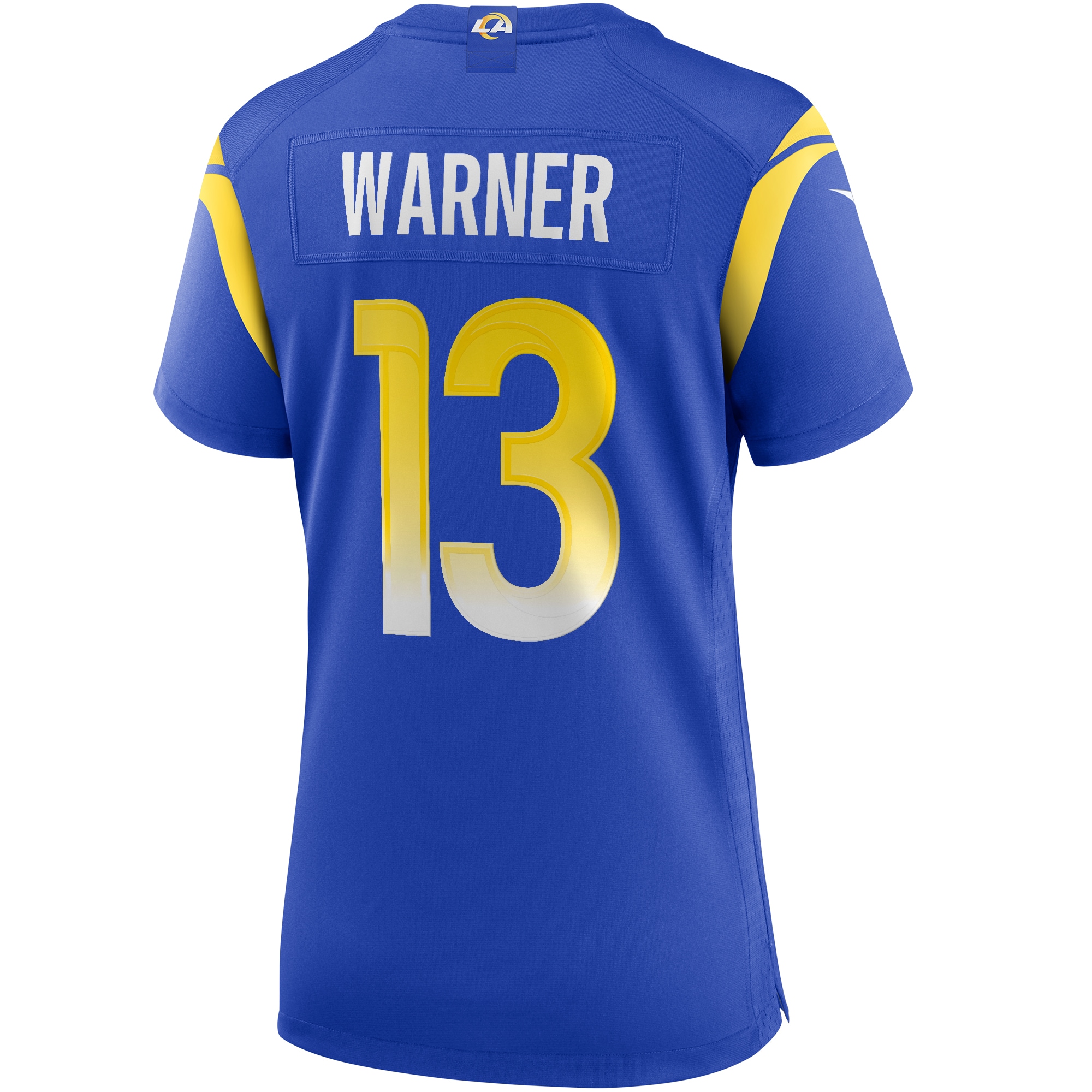 Los Angeles Rams Kurt Warner Royal Game Retired Player NFL Jersey Women's