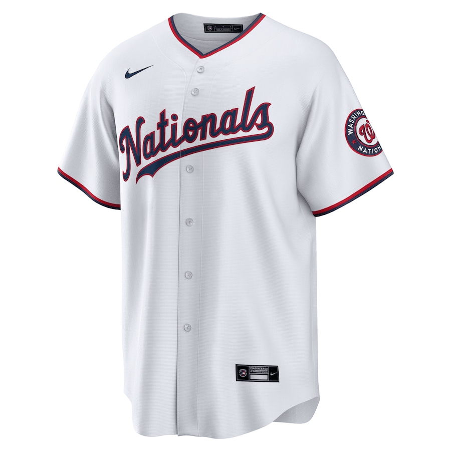 Luis Garc?a 2 Washington Nationals Home White MLB Jersey Men's