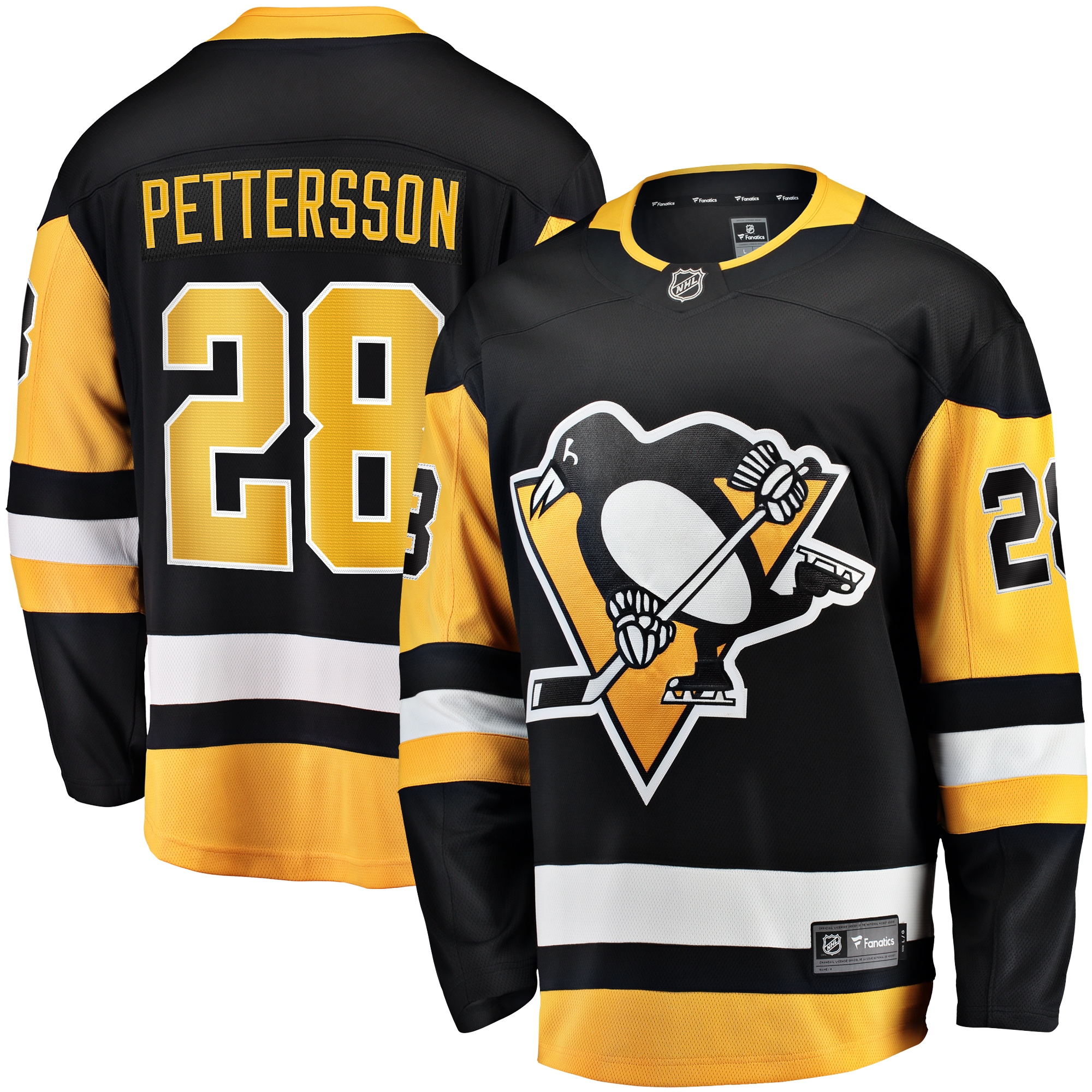 Pittsburgh Penguins Marcus Pettersson Black Home Breakaway NHL Jersey Men's