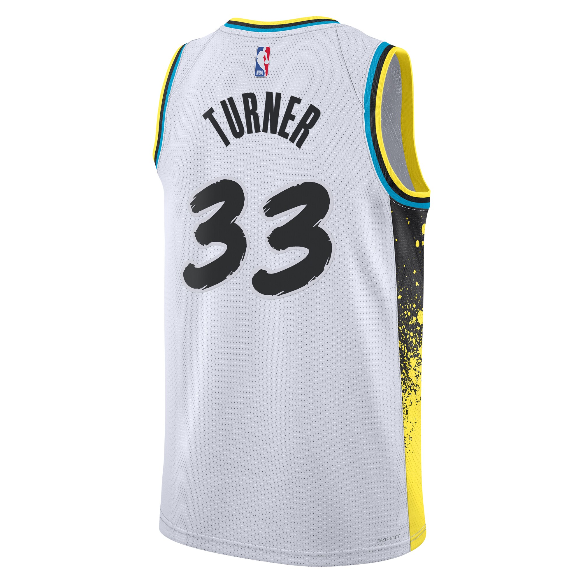 Camiseta City Edition Swingman de los Indiana Pacers 2024 Blanca Myles Turne Unisex NBA Jersey Unisex