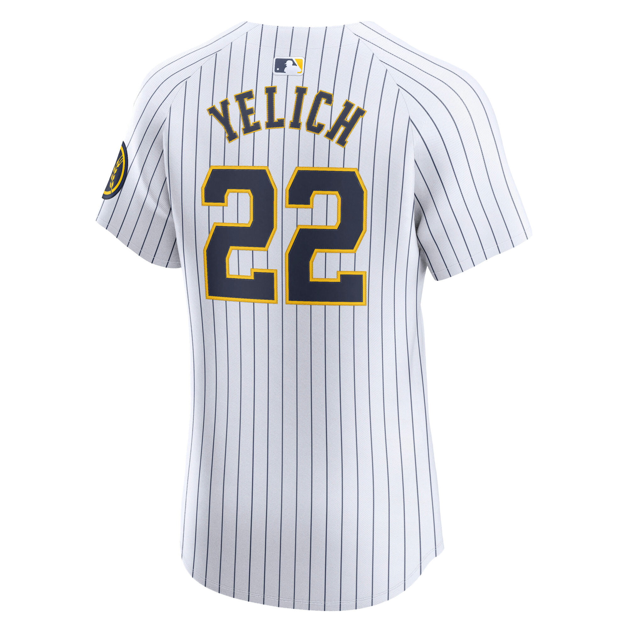 Milwaukee Brewers Christian Yelich White Alternate Alternate Elite Player MLB Jersey Men's