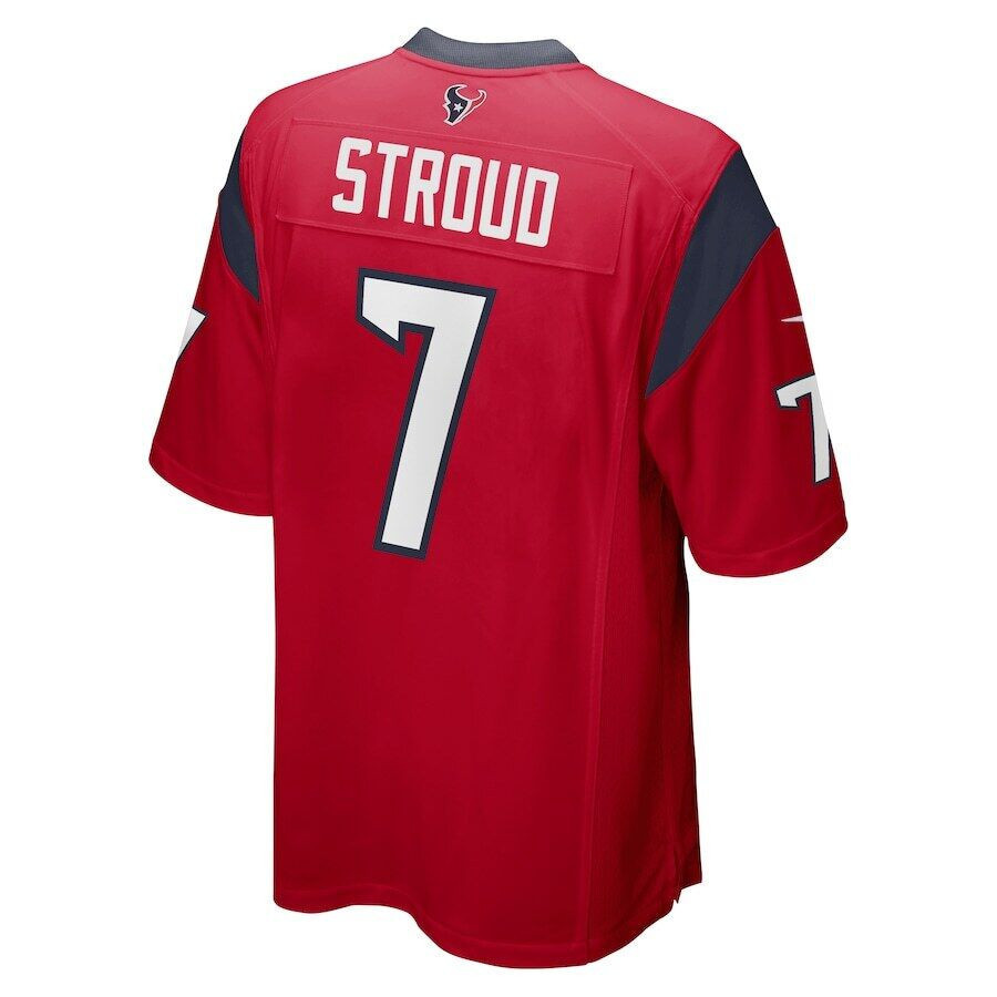 C.J. Stroud 7 Houston Texans The Chosen One Game Red NFL Jersey Men's