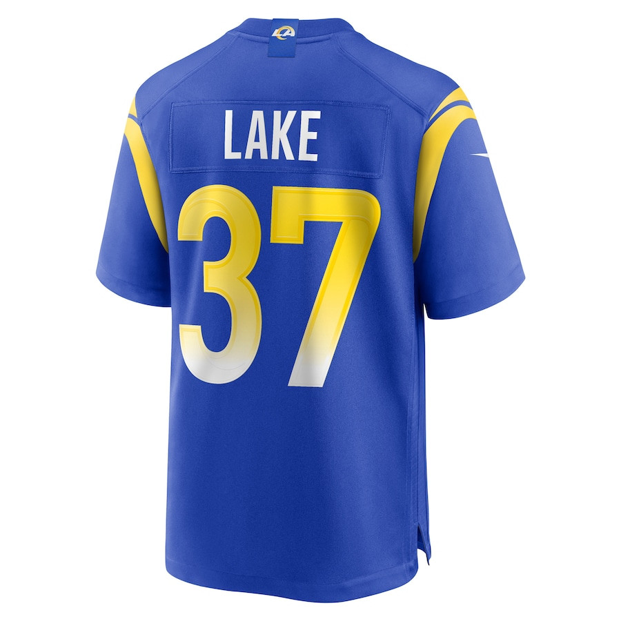 Quentin Lake 37 Los Angeles Rams Game Player Royal NFL Jersey Men's