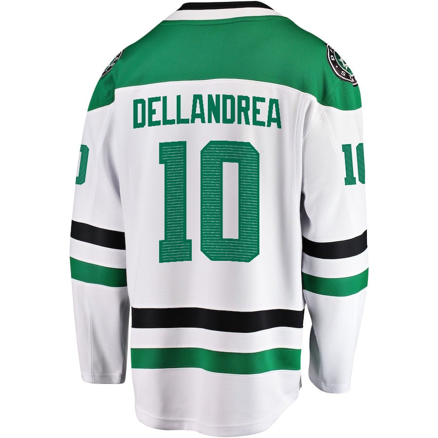 Ty Dellandrea 10 Dallas Stars 2024 Playoffs Patch Away Breakaway Men NHL Jersey Men's