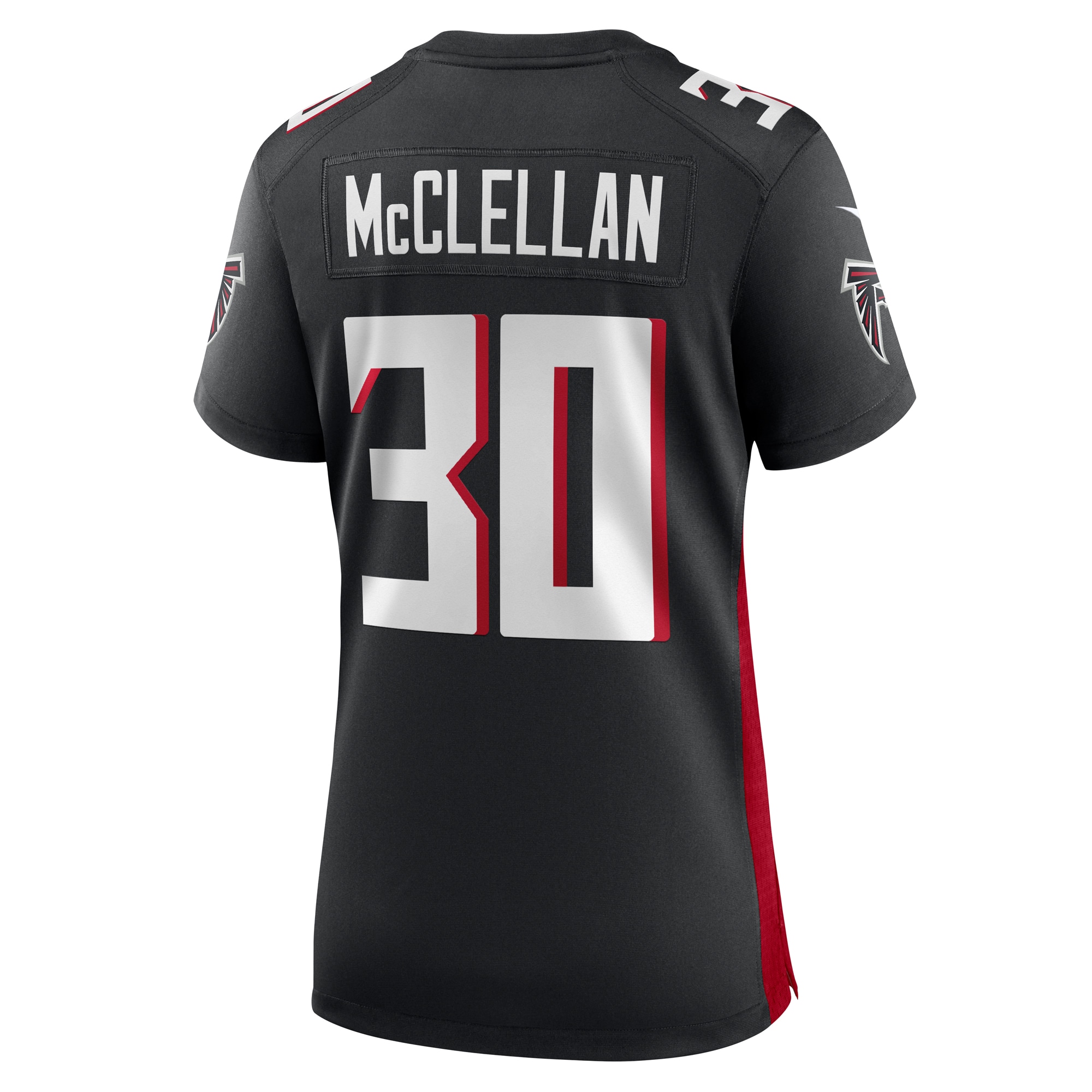 Atlanta Falcons Jase McClellan Black Game NFL Jersey Women's