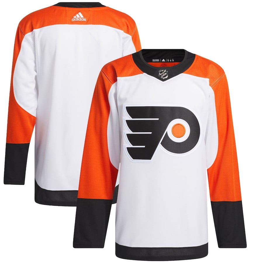 Philadelphia Flyers Away Primegreen White NHL Jersey Men's