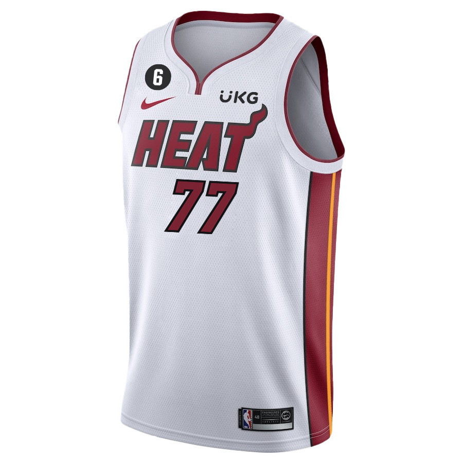 ?mer Yurtseven 77 Miami Heat Final Champions 2023 Swingman White NBA Jersey Men's