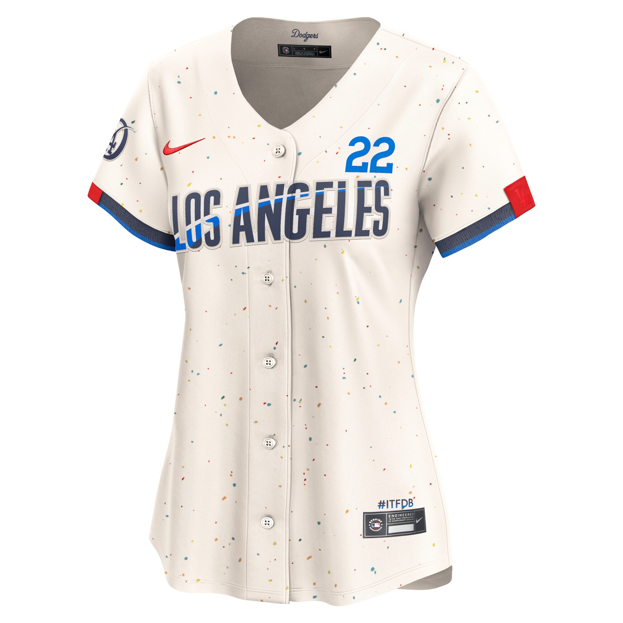 Los Angeles Dodgers Clayton Kershaw Cream 2024 City Connect Limited Player MLB Jersey Women's