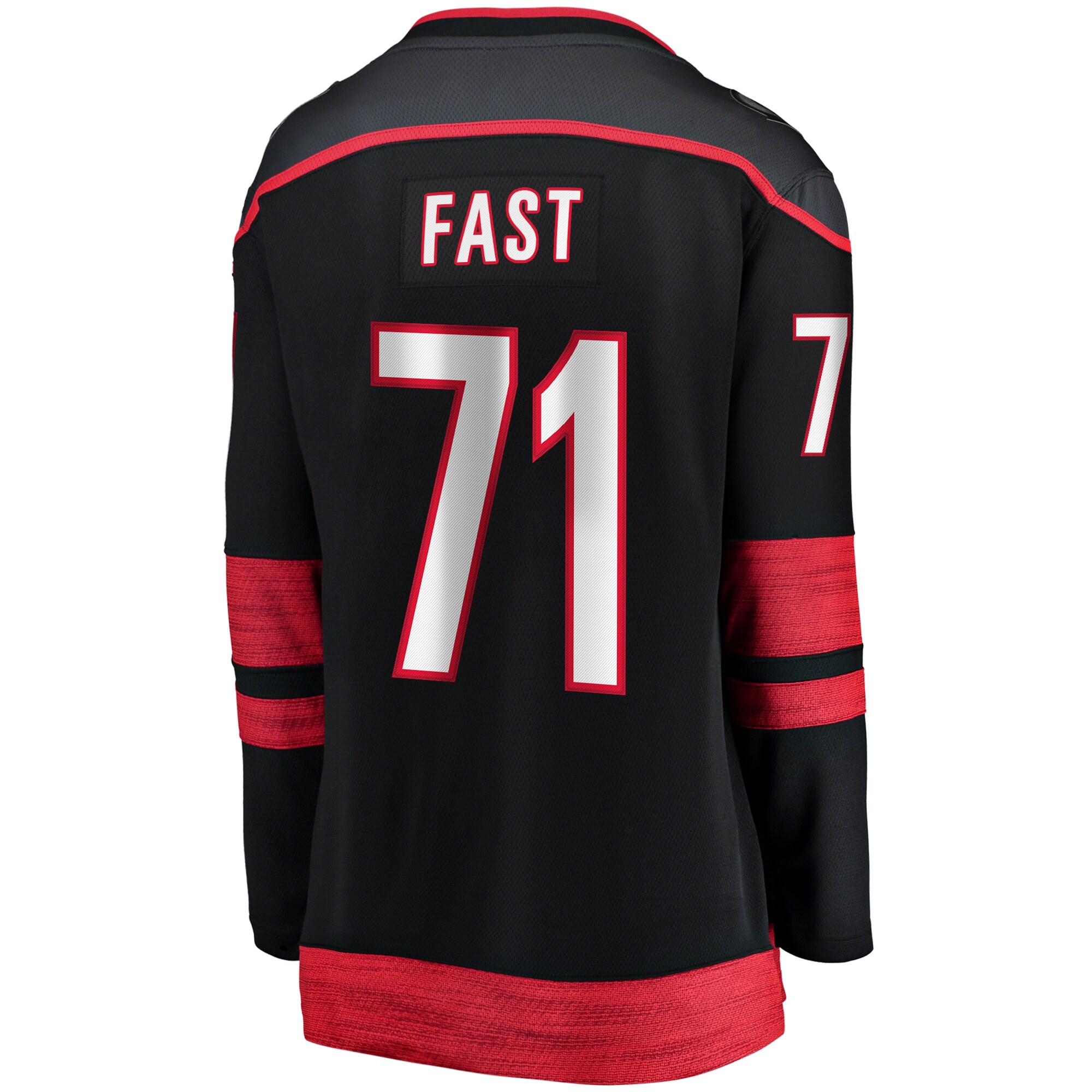 Carolina Hurricanes Jesper Fast Black Home Breakaway Player NHL Jersey Women's