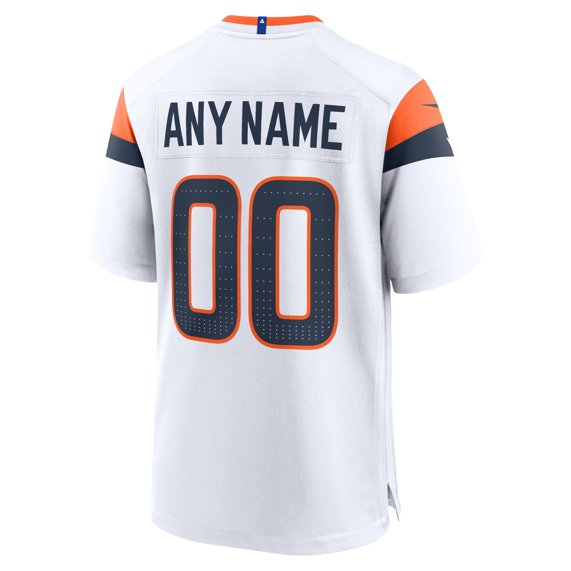 Denver Broncos White Mile High Collection Custom Game NFL Jersey Men's
