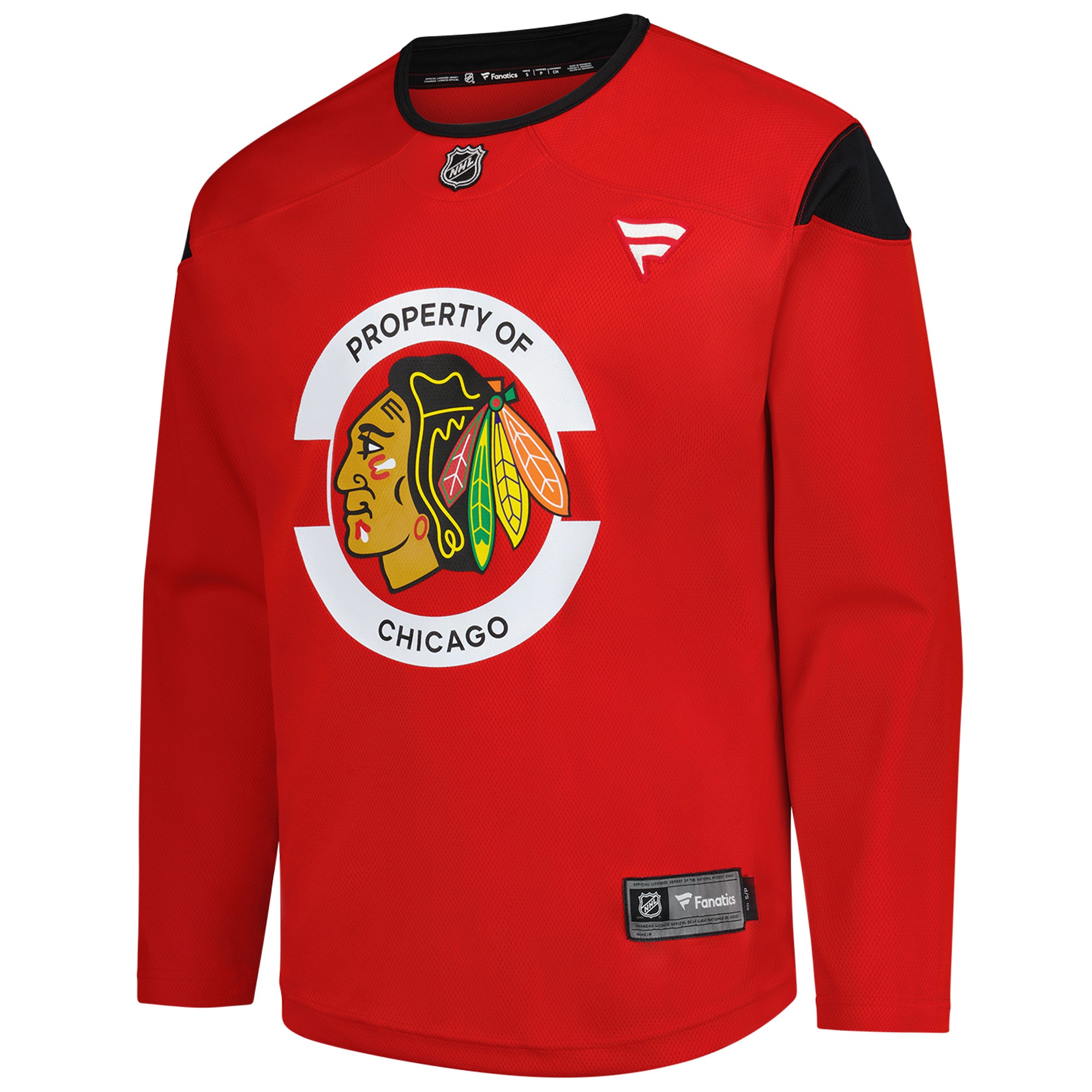 Chicago Blackhawks Red Team Practice NHL Jersey Men's