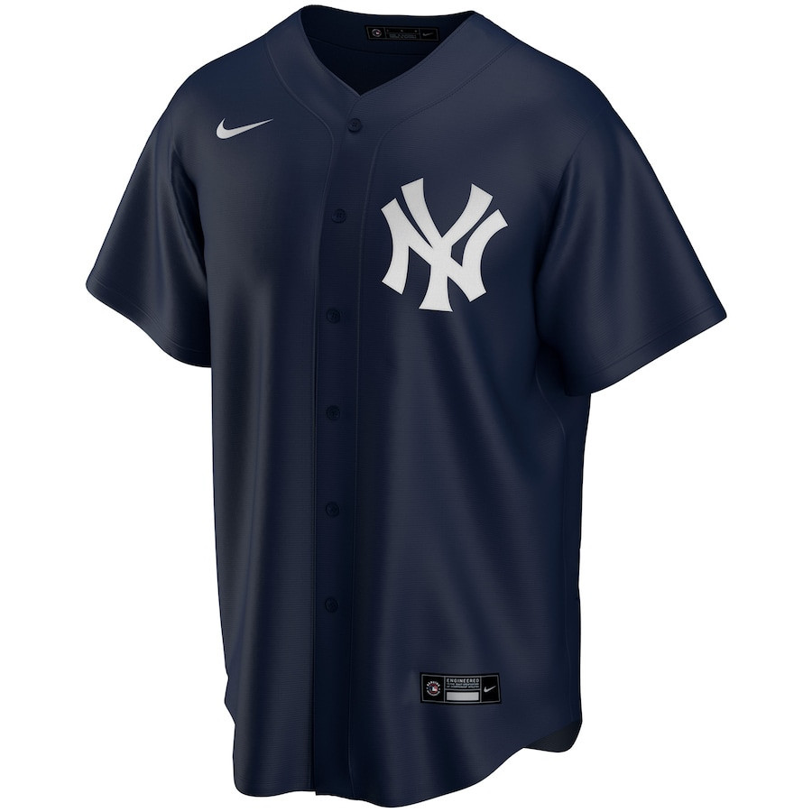 Derek Jeter 2 New York Yankees Alternate Navy MLB Jersey Men's