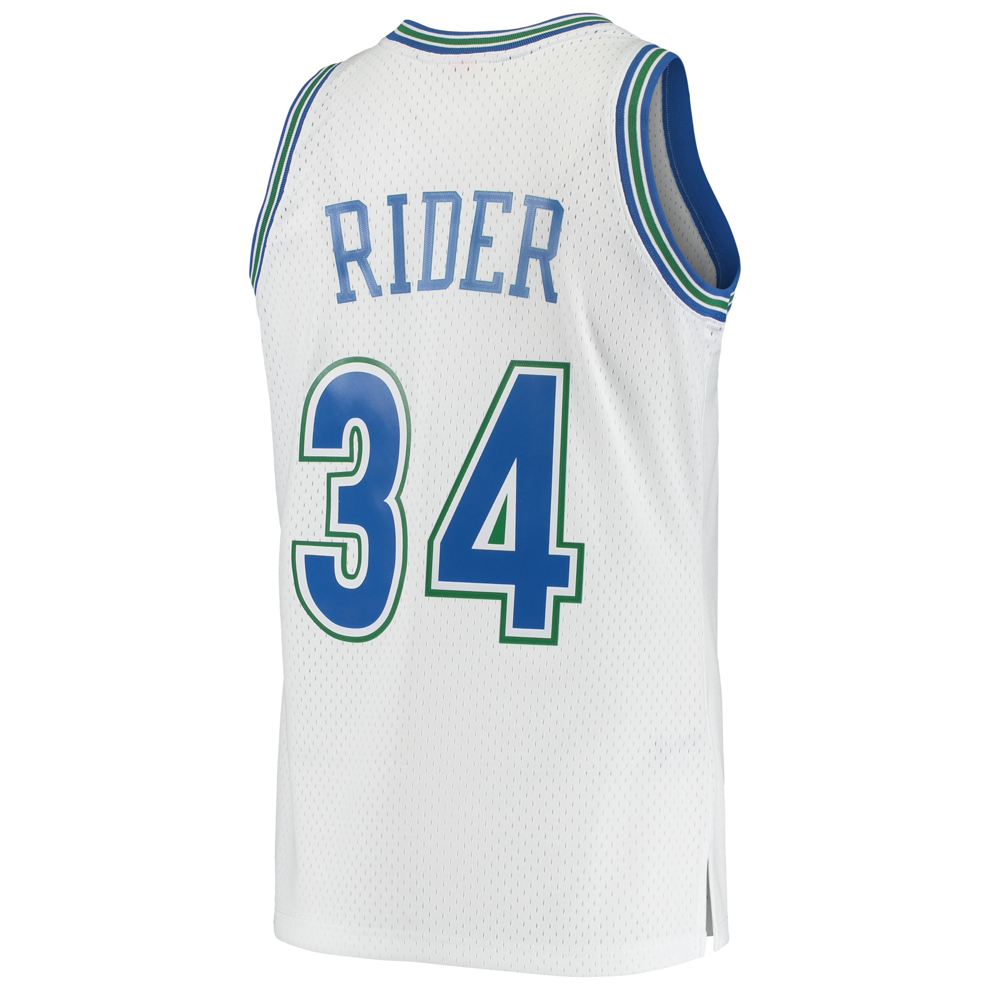 Mitchell Ness Isaiah Ride White Minnesota Timberwolves 1995-96 Hardwood Classics Swingman NBA Jersey Men's