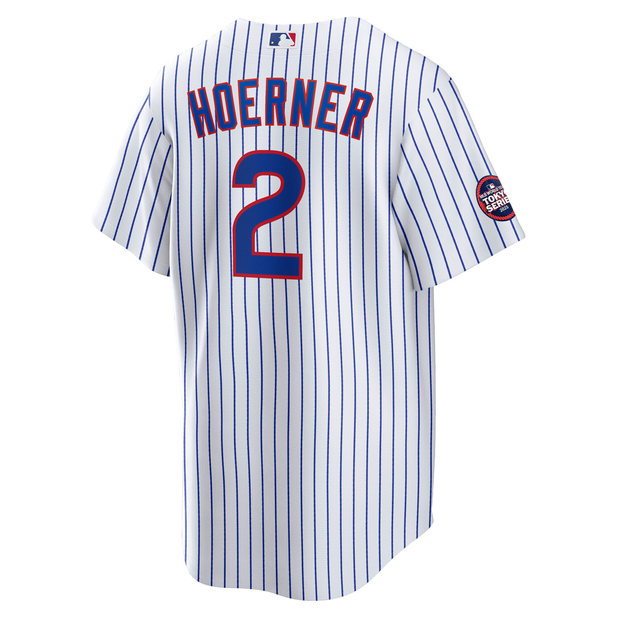 Chicago Cubs Nico Hoerner White 2025 World Tour: Tokyo Series Home Player MLB Jersey Men's