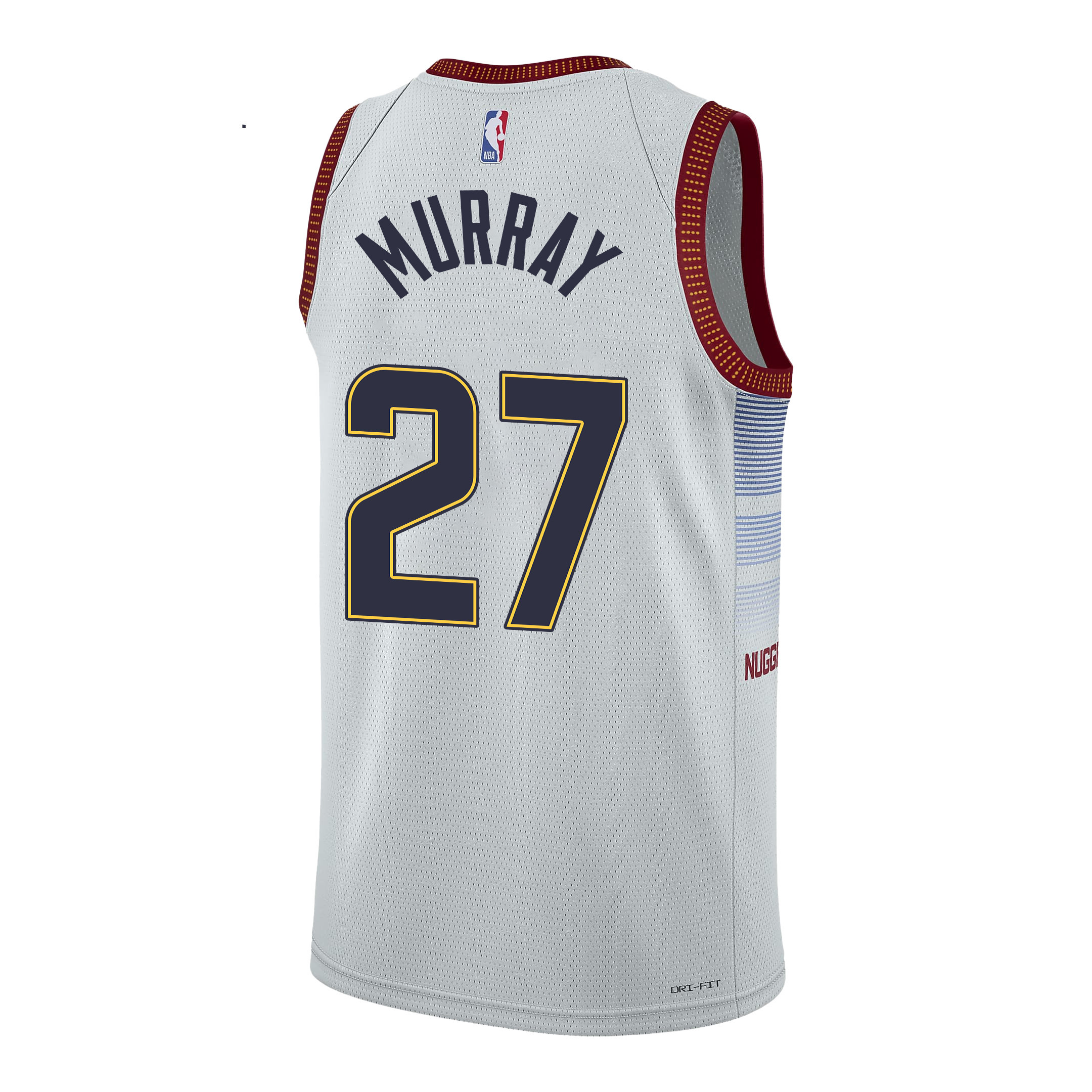 Jamal Murray 27 Denver Nuggets Playmaking Maestro 2023 Champions Swingman White NBA Jersey Men's