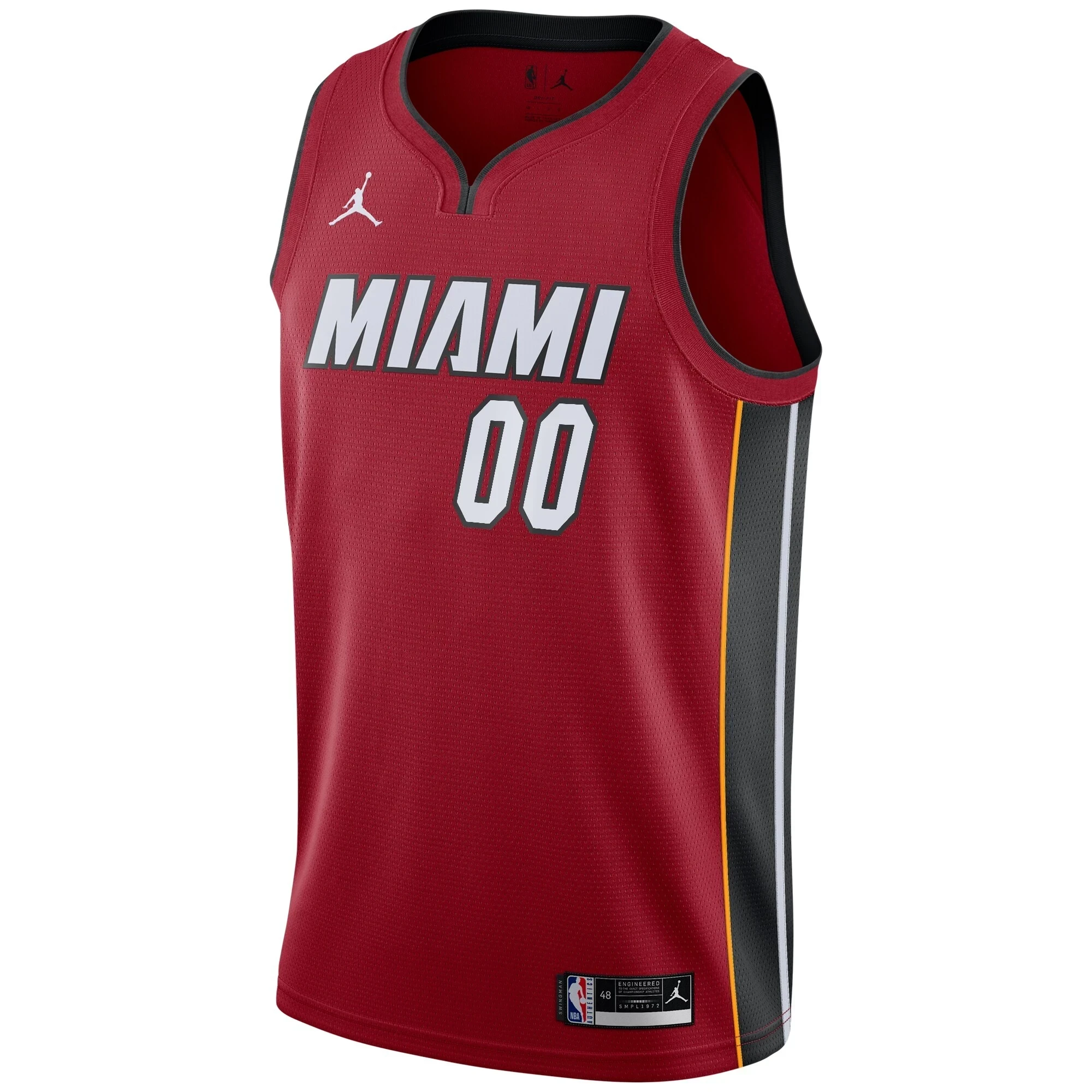 Miami Heat Swingman Custom Statement Edition Red NBA Jersey Men's