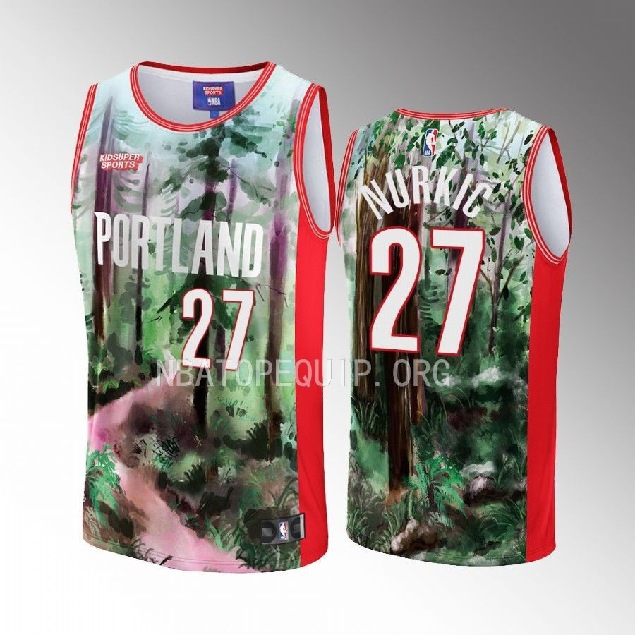 Jusuf Nurkic 27 Portland Trail Blazers KidSuper Studio Unisex Hometown NBA Jersey Unisex