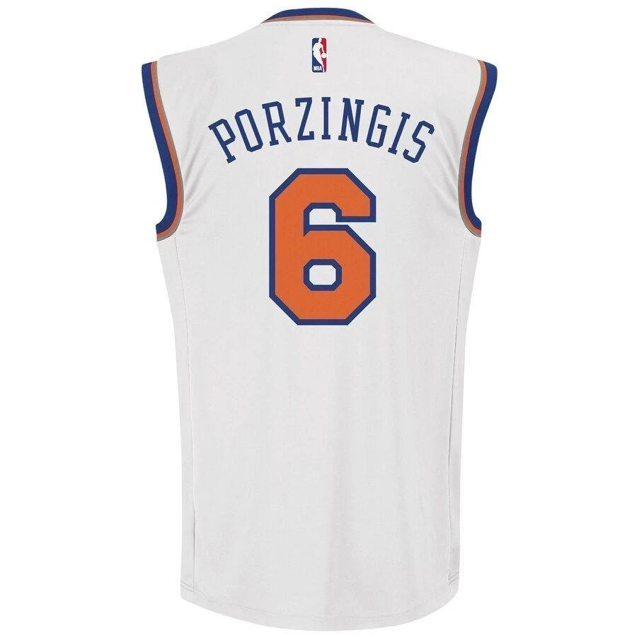 Kristaps Porzingis New York Knicks White NBA Jersey Men's