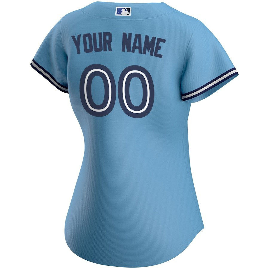 Toronto Blue Jays Custom Blue MLB Jersey Women's
