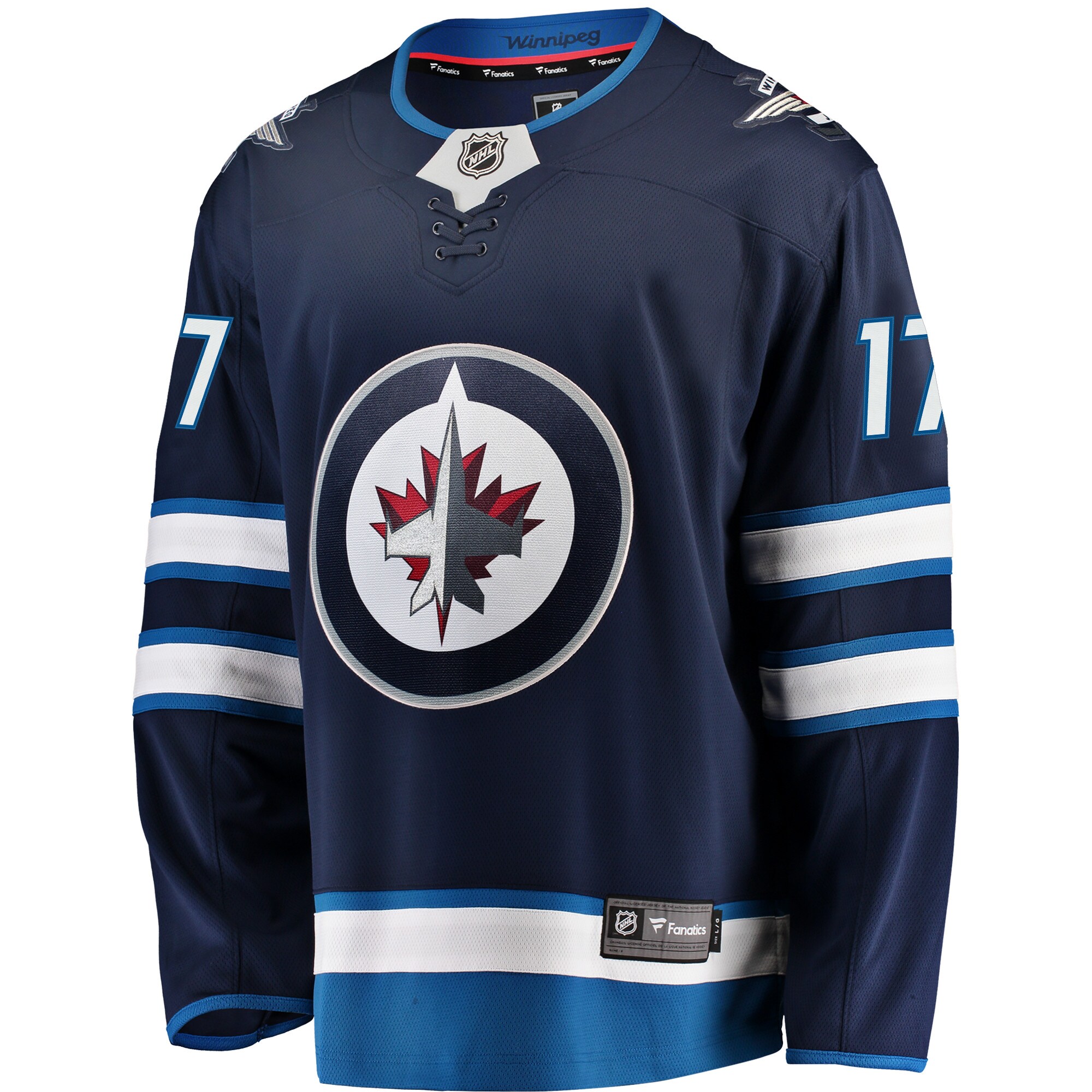 Winnipeg Jets Adam Lowry Navy Breakaway NHL Jersey Men's