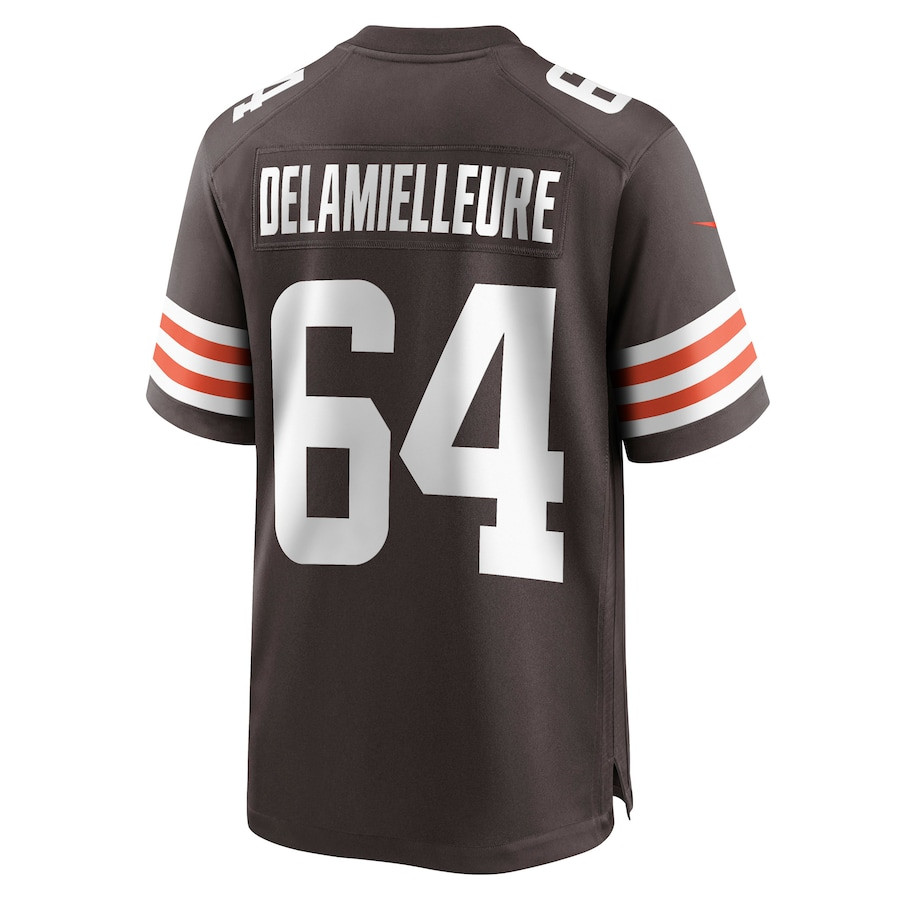 Joe DeLamielleure 64 Cleveland Browns Game Retired Brown NFL Jersey Men's