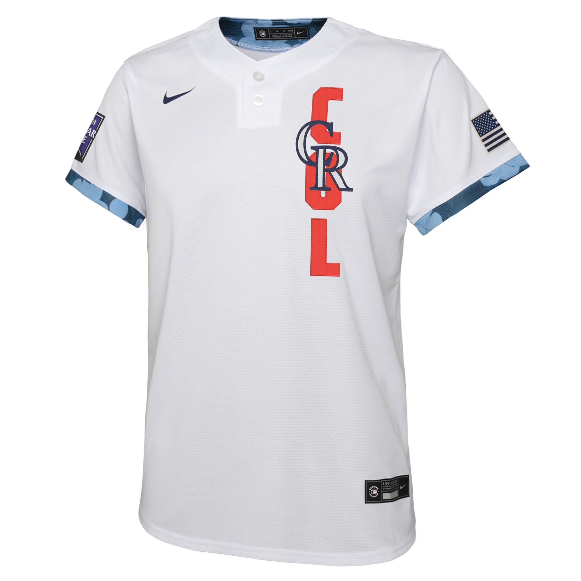 Colorado Rockies White 2021 All Star Game MLB Jersey Youth