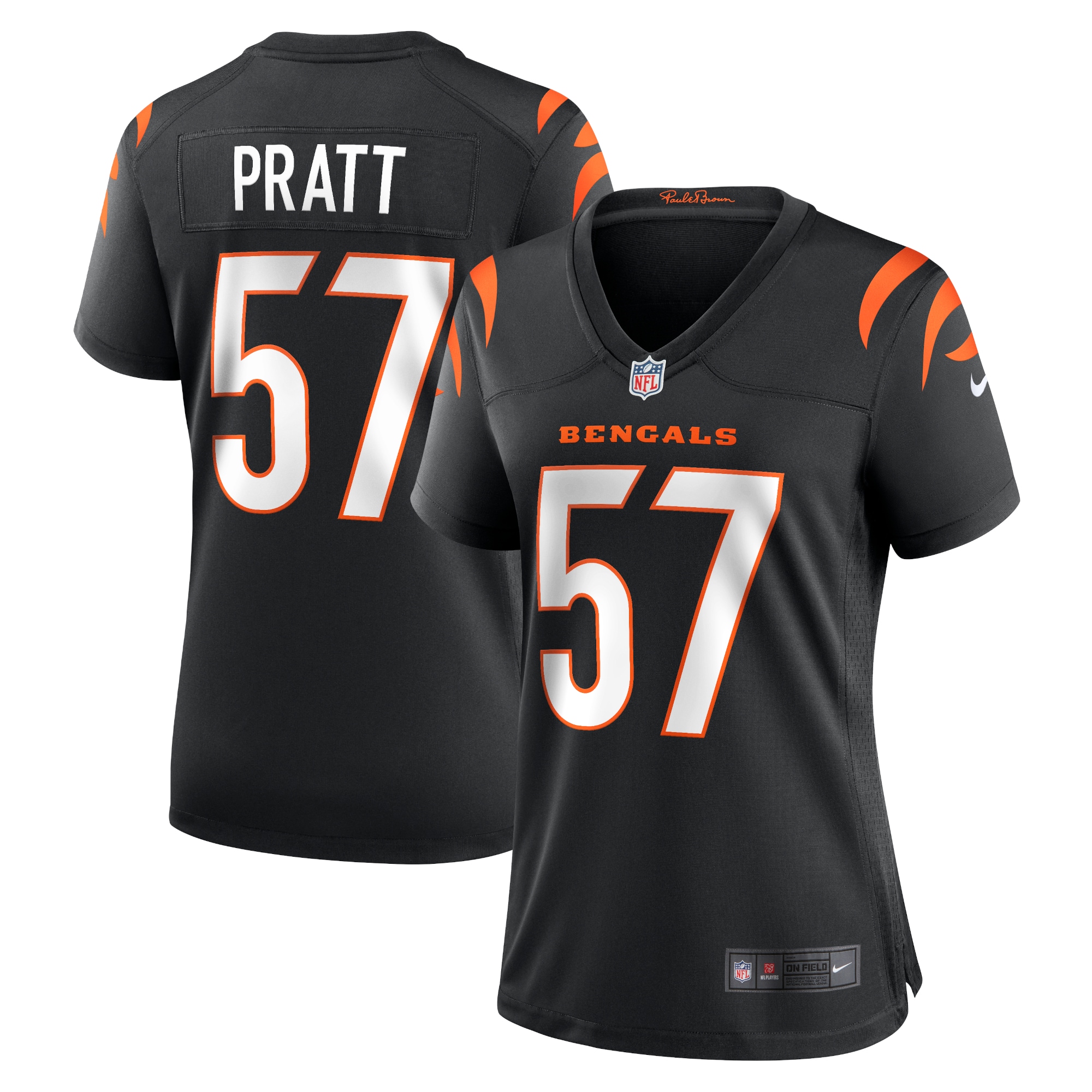 Cincinnati Bengals Germaine Pratt Black Game NFL Jersey Women's