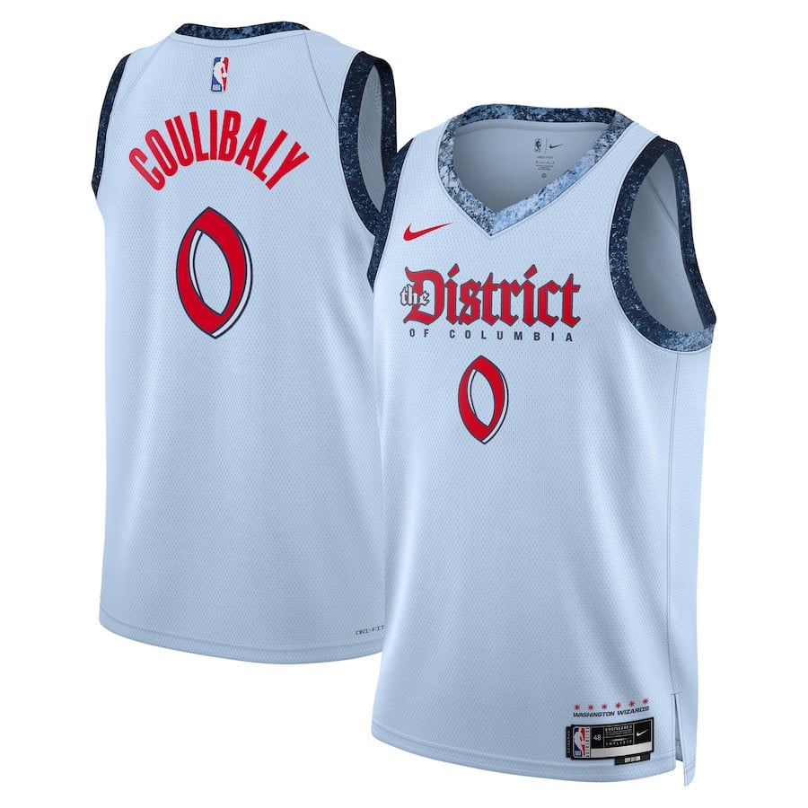 Bilal Coulibaly 0 Washington Wizards Unisex 2024/25 Swingman Player City Edition Powder Blue NBA Jersey Unisex