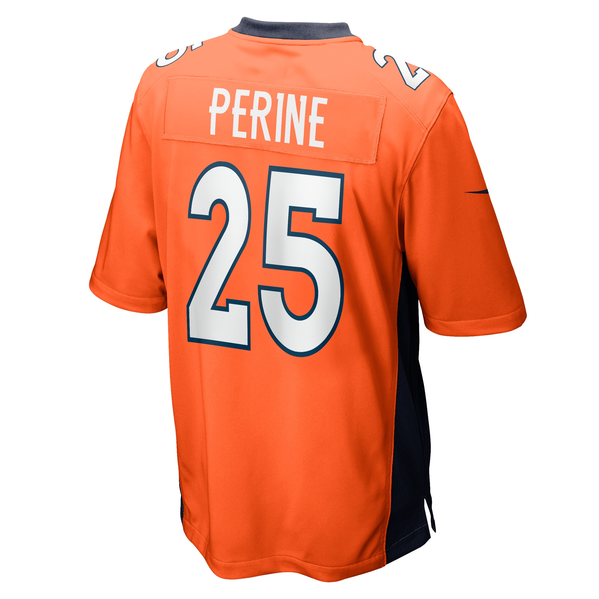 Denver Broncos Samaje Perine Orange Game Player NFL Jersey Men's