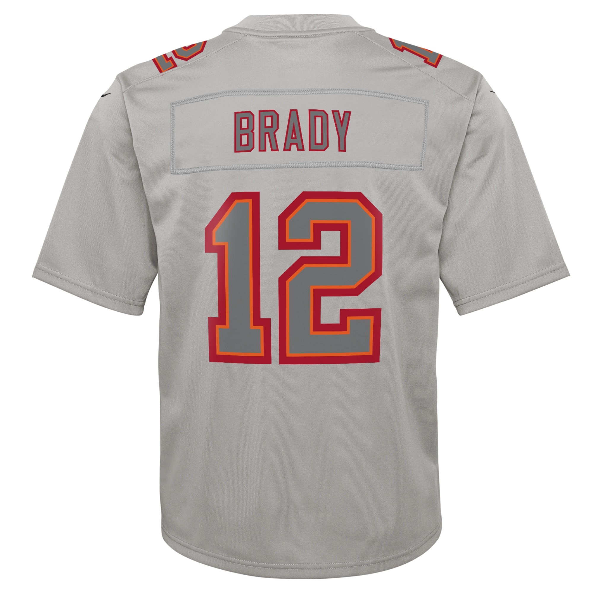 Tampa Bay Buccaneers Tom Brady Gray Atmosphere Game NFL Jersey Youth