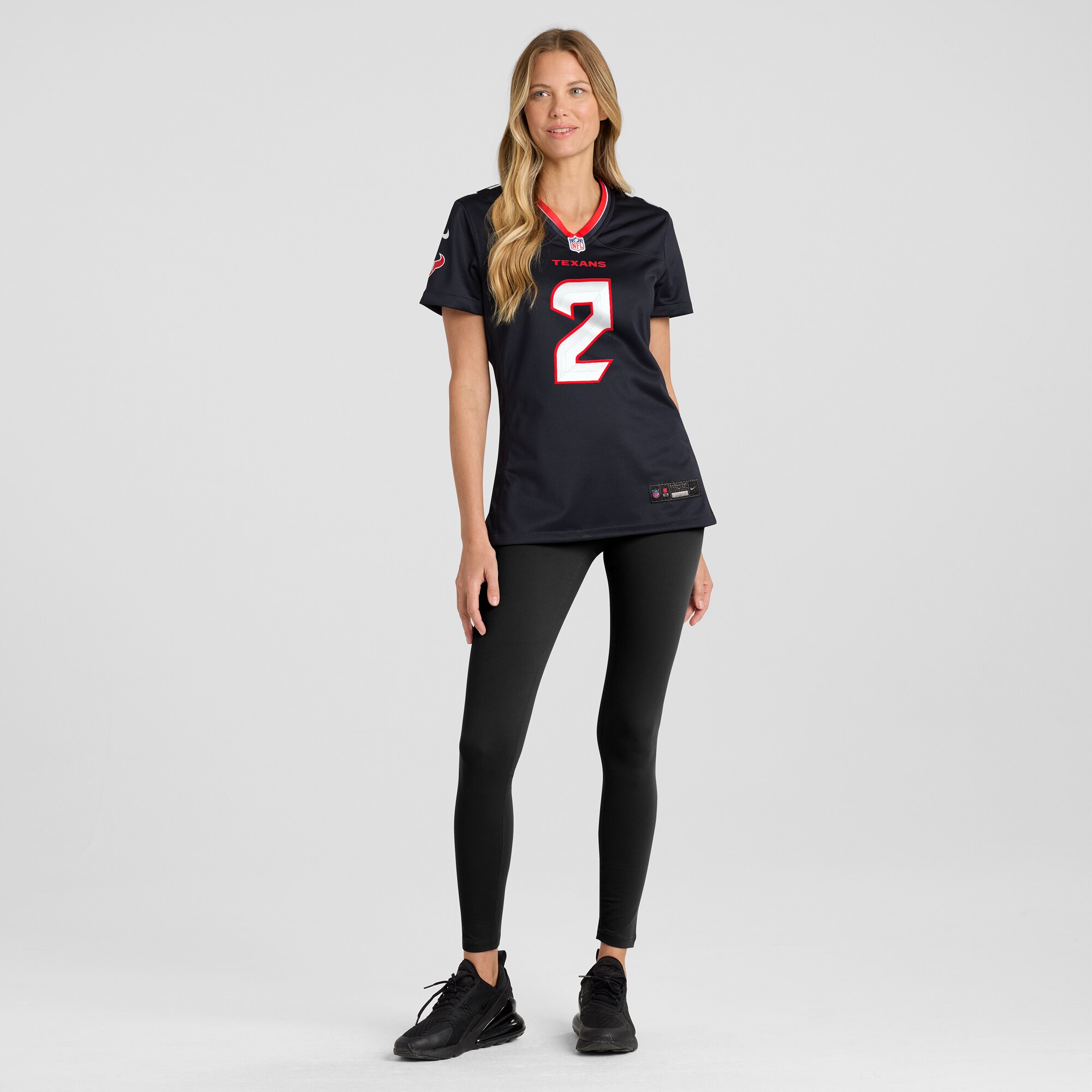 Houston Texans Robert Woods Navy Team Game NFL Jersey Women's