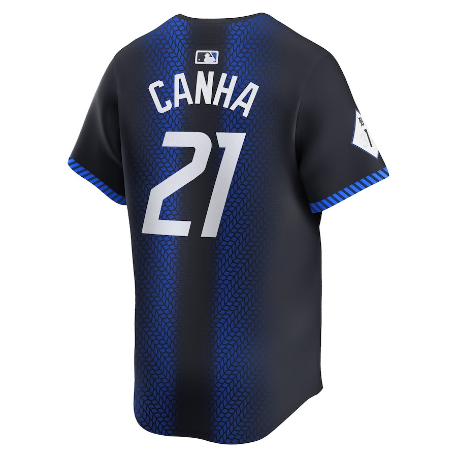 Mark Canha 21 Detroit Tigers 2024 City Connect Limited Navy MLB Jersey Men's