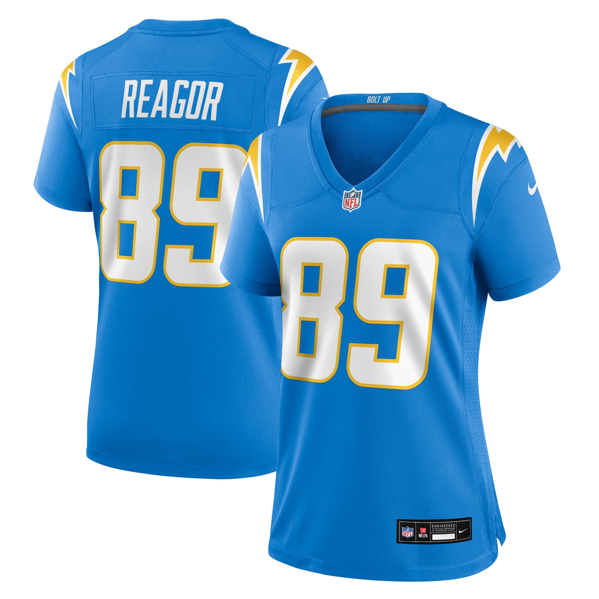 Los Angeles Chargers Jalen Reagor Powder Blue Team Game NFL Jersey Women's