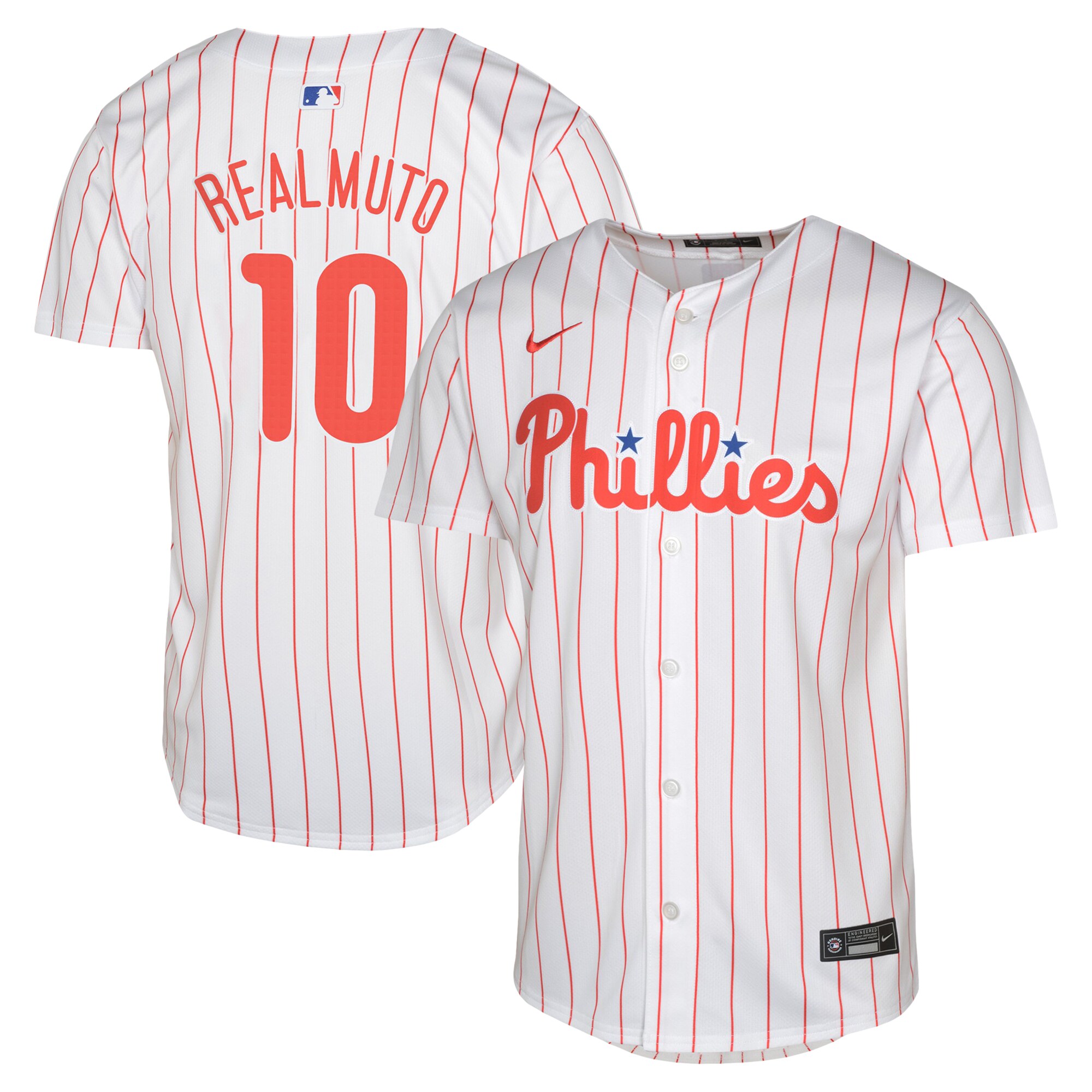 Philadelphia Phillies J.T. Realmuto White Home Limited MLB Jersey Youth
