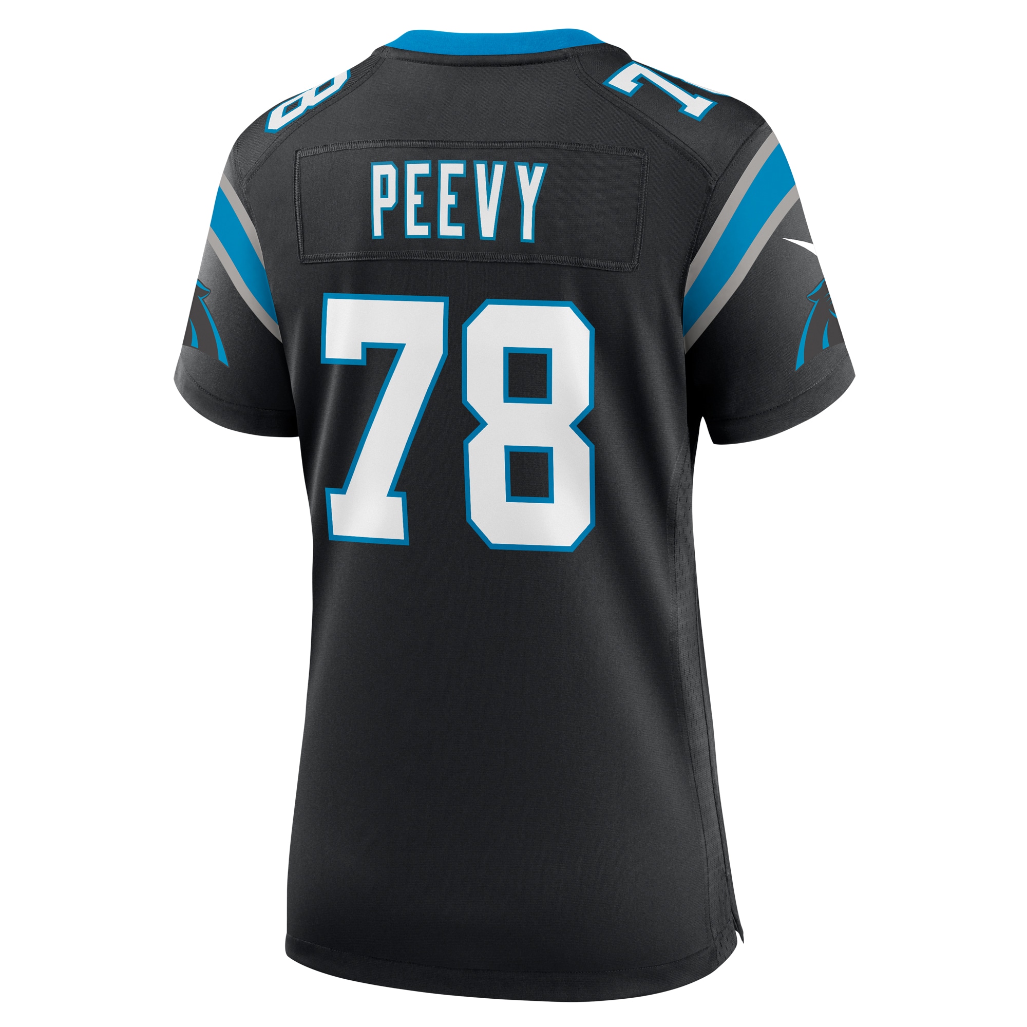Carolina Panthers Jayden Peevy Black Game NFL Jersey Women's