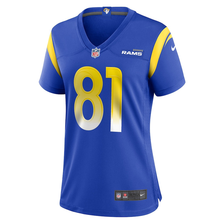 JJ Laap 81 Los Angeles Rams Game Royal NFL Jersey Women's