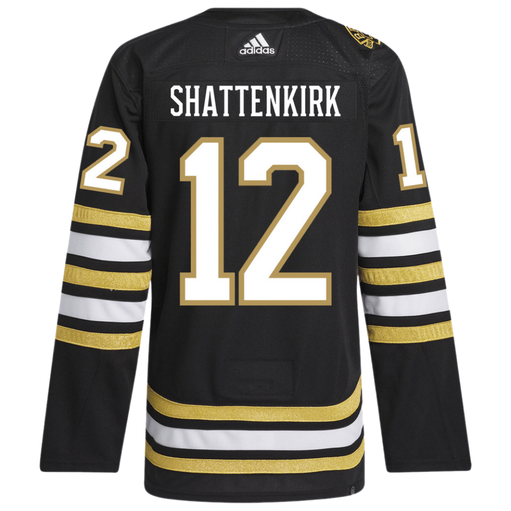 Kevin Shattenkirk 12 Boston Bruins 100th Anniversary Primegreen Home Black NHL Jersey Men's