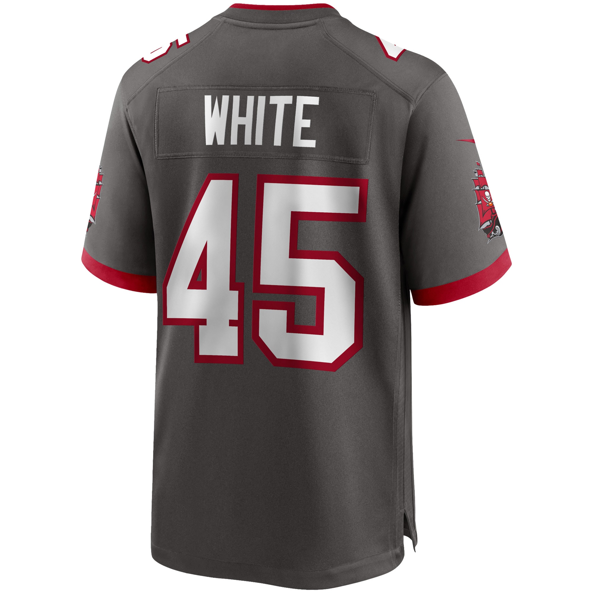 Tampa Bay Buccaneers Devin White Pewter Game NFL Jersey Men's