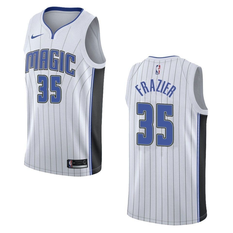 Orlando Magicc 35 Melvin Frazier Association Swingman White NBA Jersey Men's