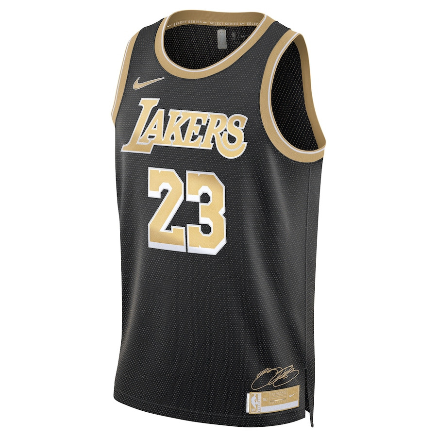 LeBron James 23 Los Angeles Lakers Unisex Select Series Swingman Black NBA Jersey Unisex