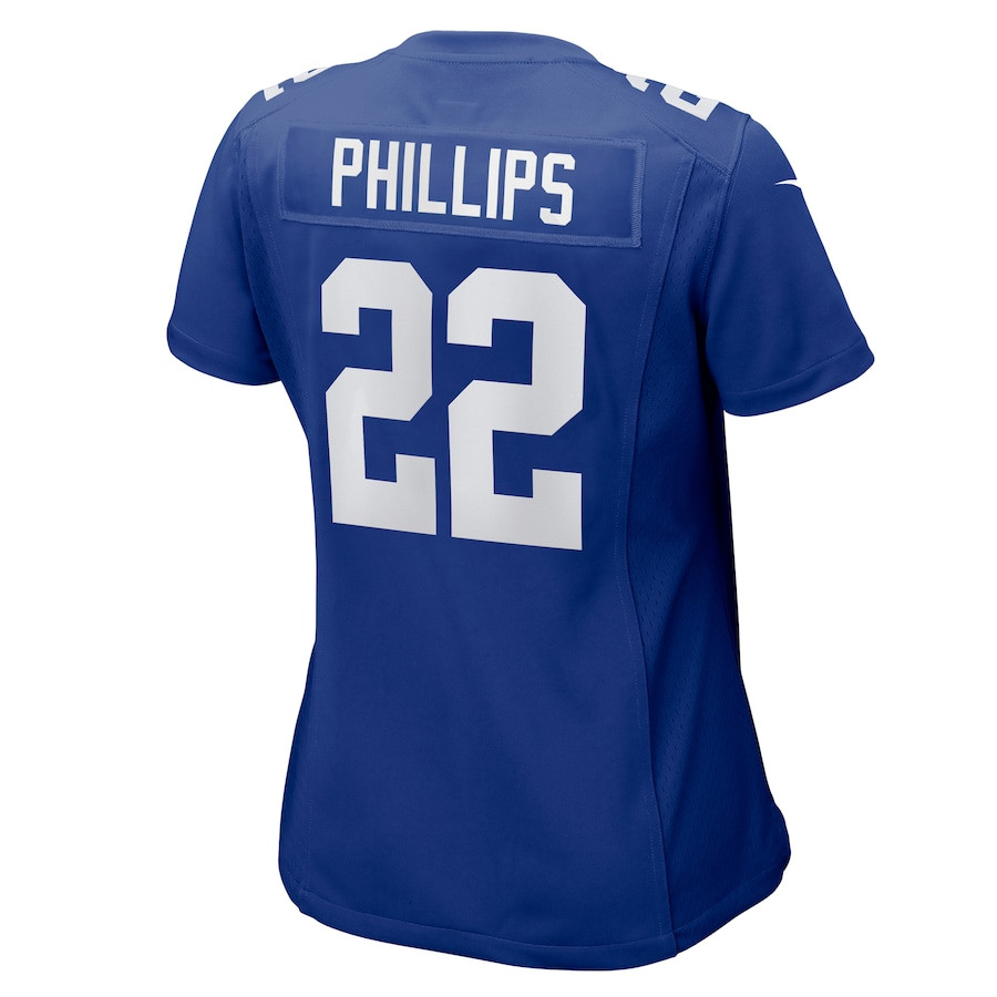 Andru Phillips 22 New York Giants Game Royal NFL Jersey Women's