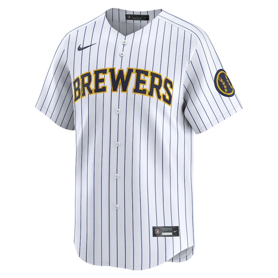 Milwaukee Brewers Alternate Limited White MLB Jersey Men's