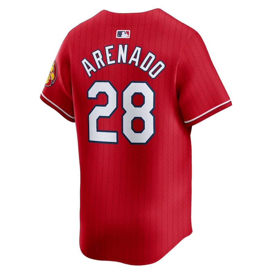 Nolan Arenado 28 St. Louis Cardinals 2024 City Connect Limited Red MLB Jersey Men's