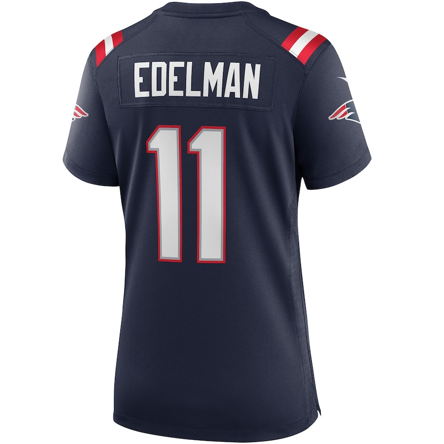Julian Edelman 11 New England Patriots Game Navy NFL Jersey Women's