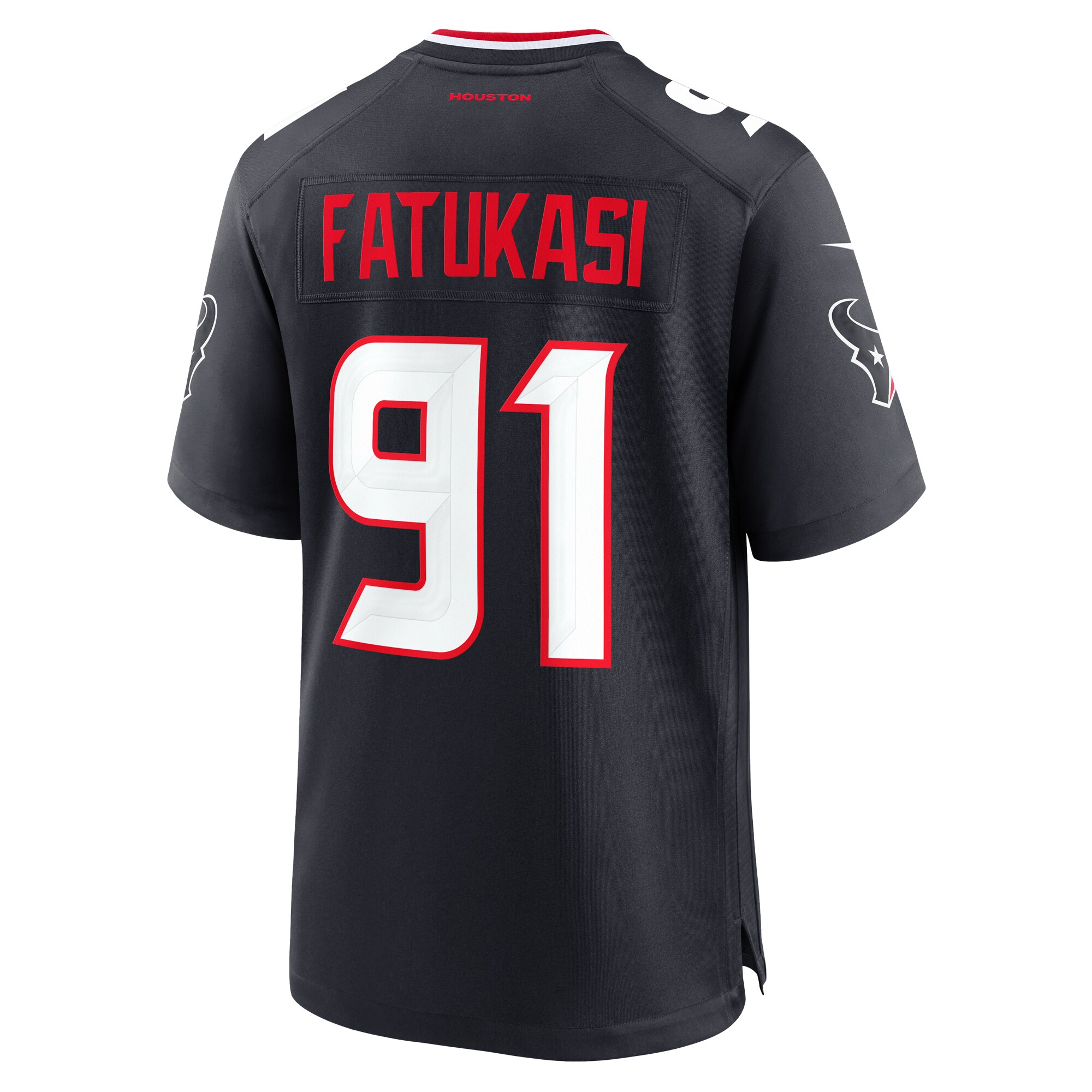 Houston Texans Folorunso Fatukasi Navy Team Game NFL Jersey Men's