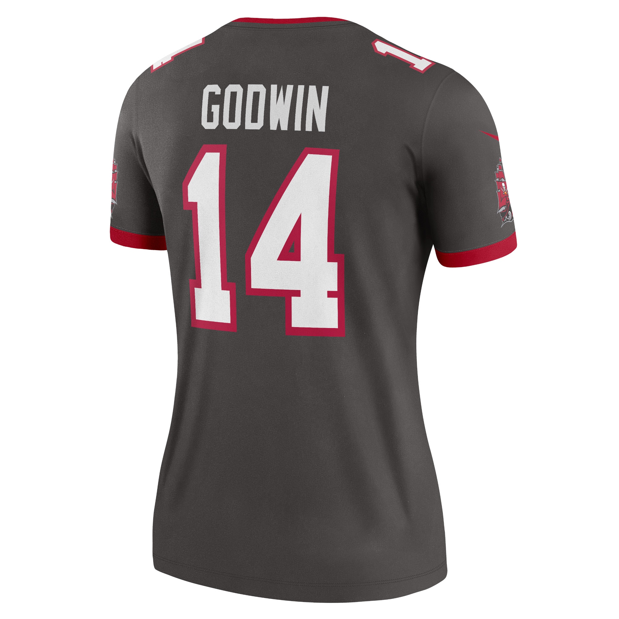 Tampa Bay Buccaneers Chris Godwin Pewter Alternate Legend Player Performance Top NFL Jersey Women's